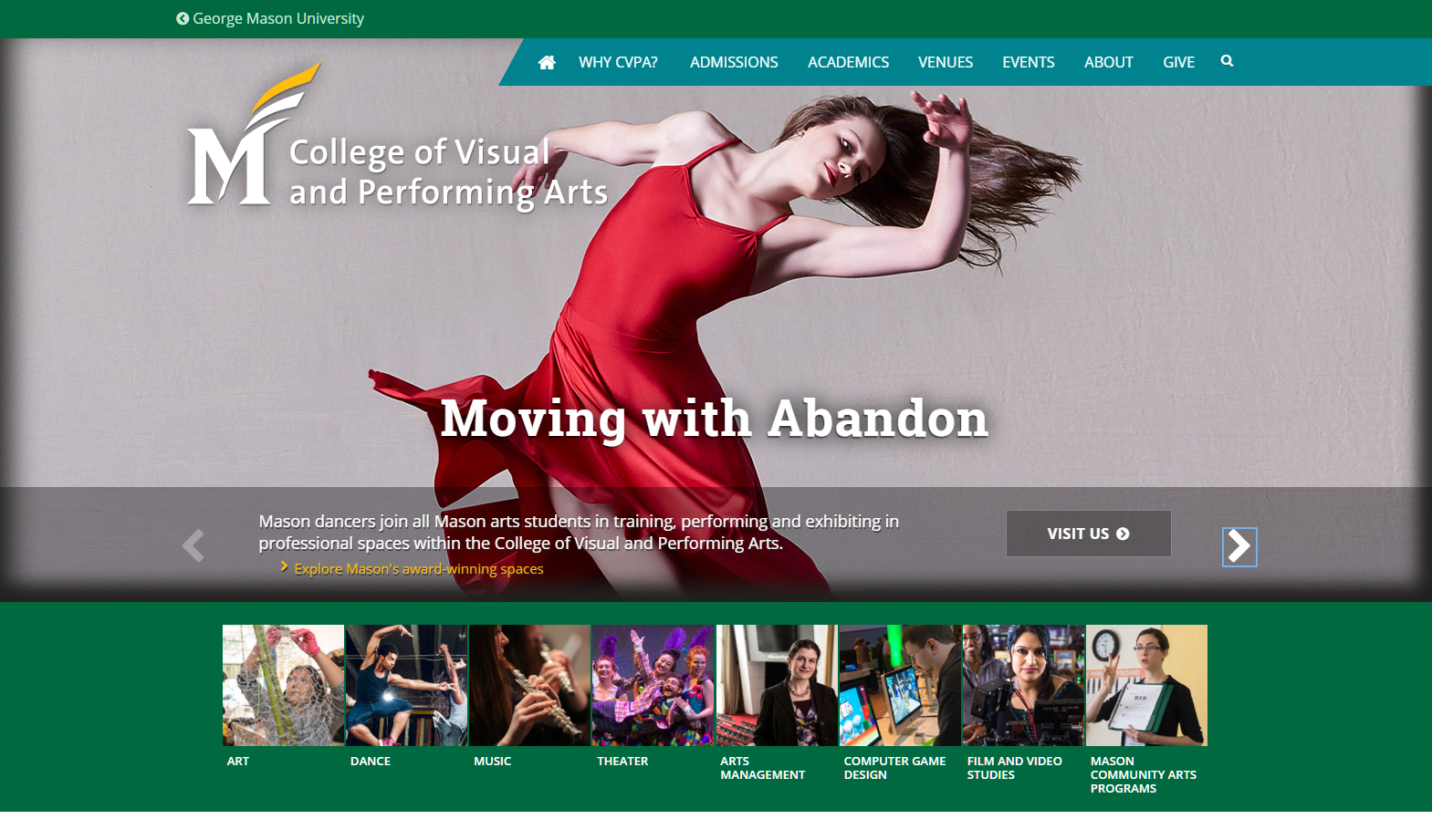 George Mason University CVPA website